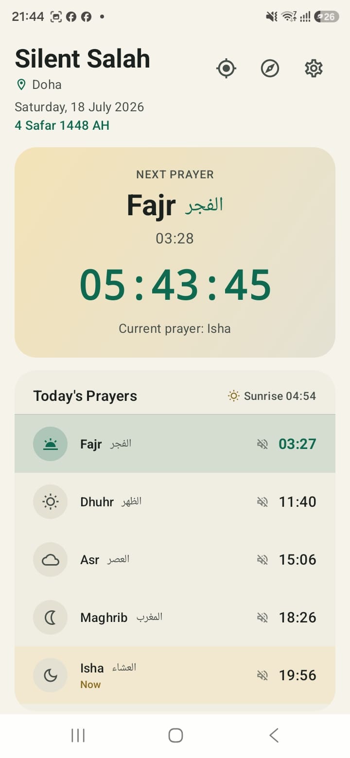 Silent Salah Dark Theme